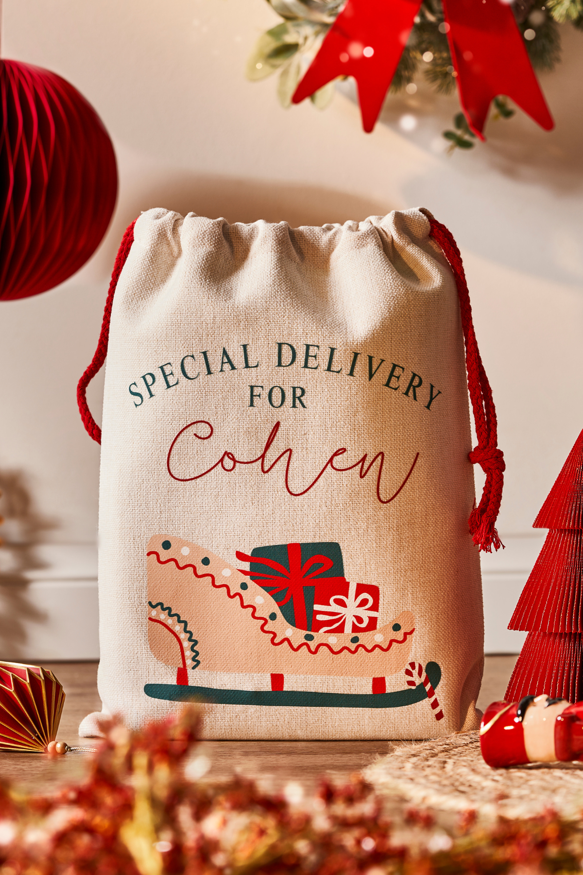 Personalised Santa Sleigh Sack