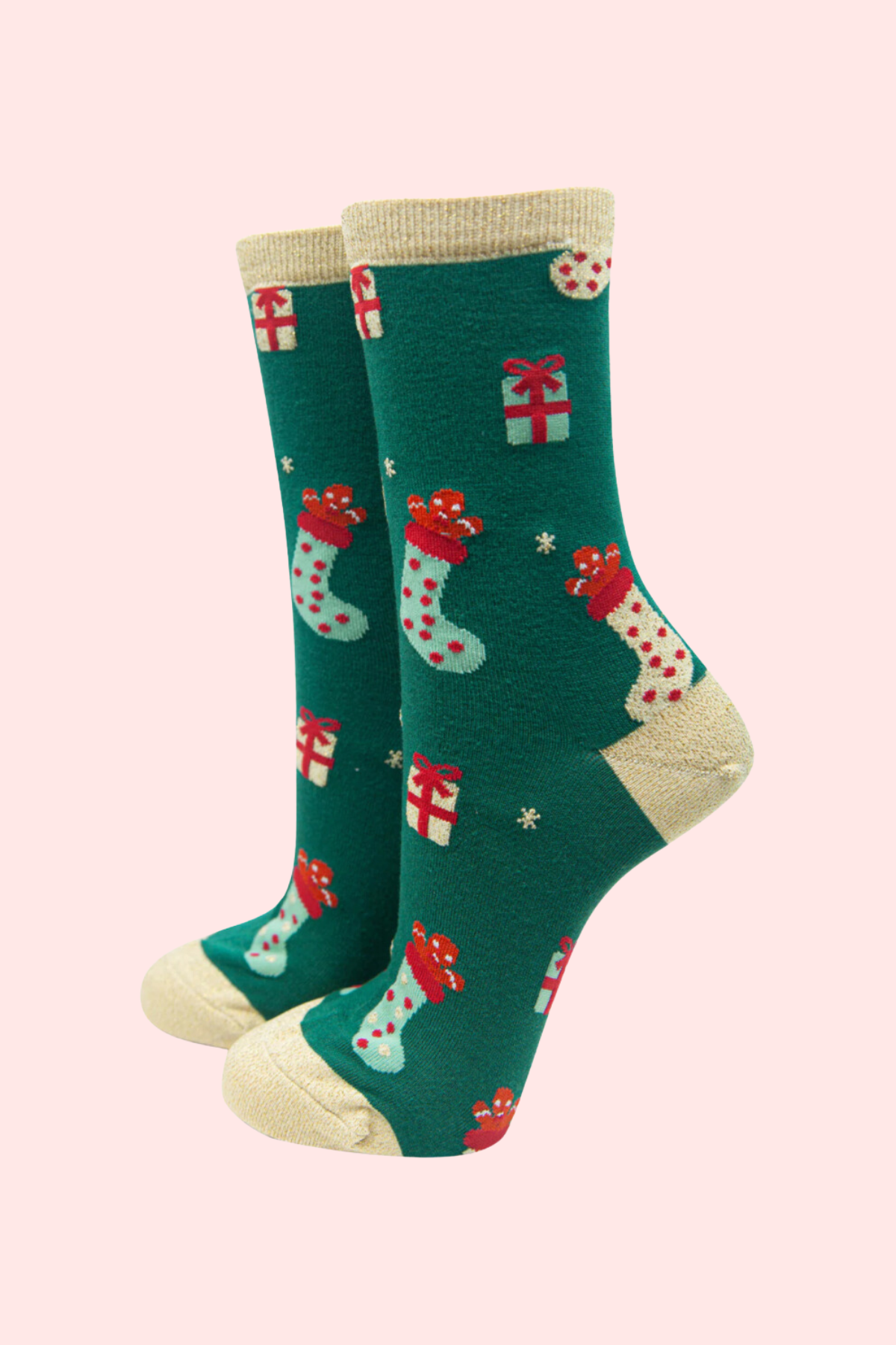 Gingerbread Socks Christmas Gift Box