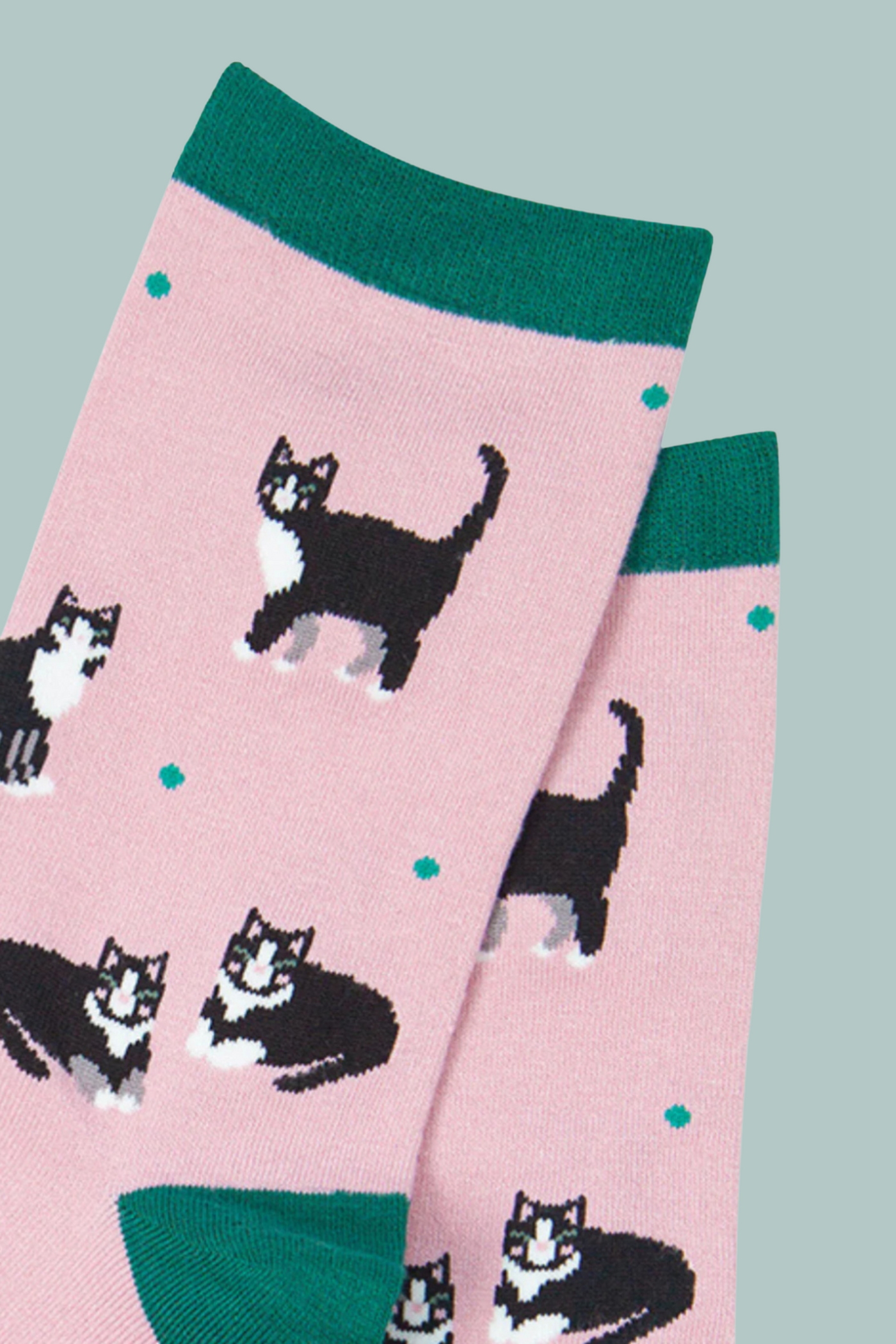 Bamboo Socks Cat Print Socks