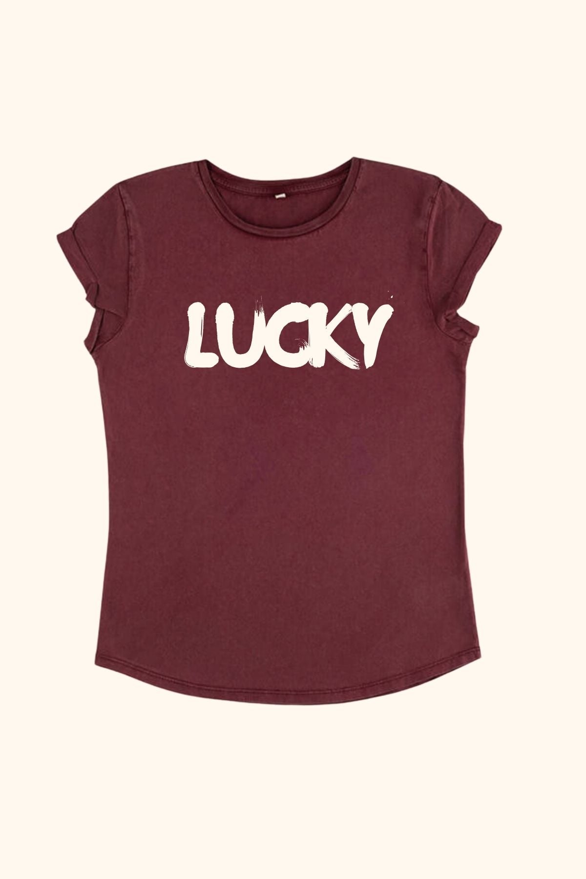 Lucky Burgundy T-Shirt