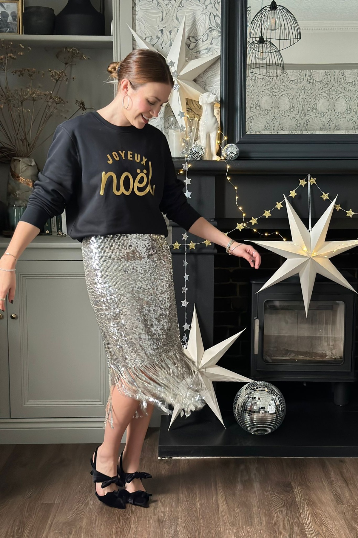 Foil Joyeux Noel Christmas Sweatshirt