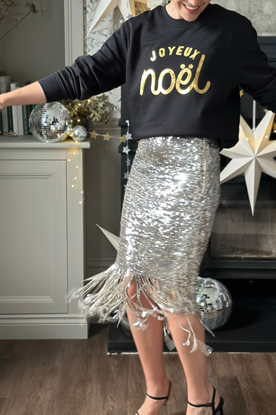 Foil Joyeux Noel Christmas Sweatshirt