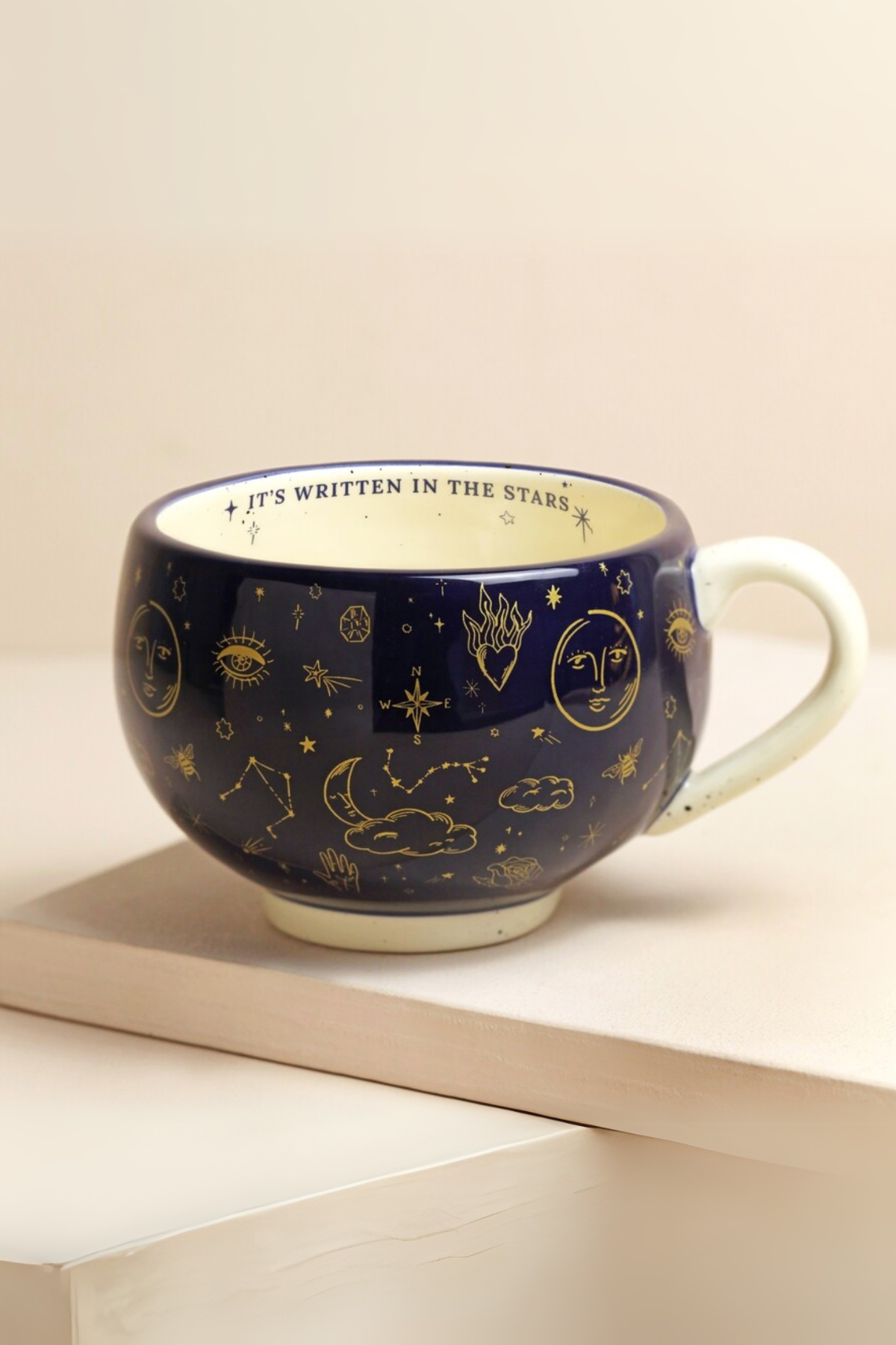 Starry Night Crescent Moon Mug