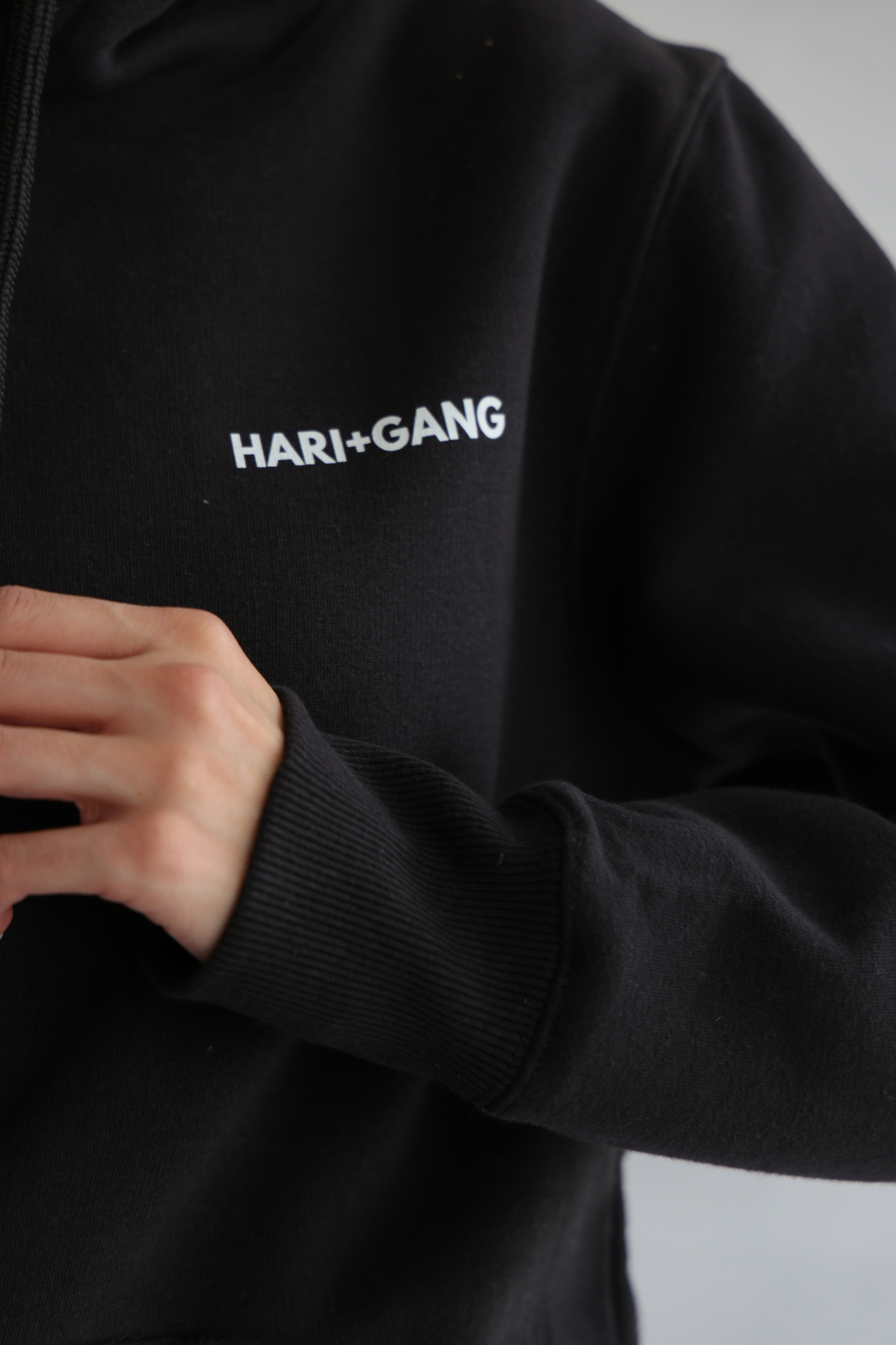 Classic Black Logo Hoodie