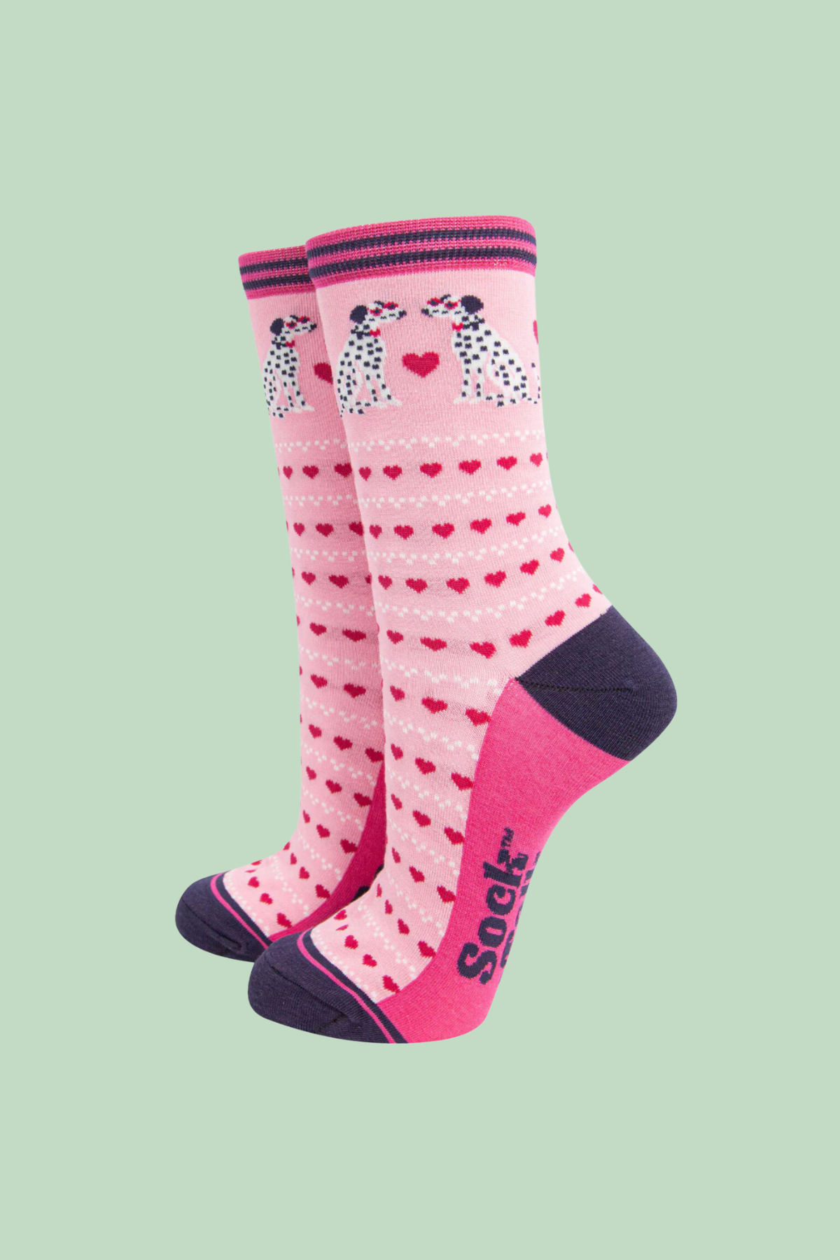 Dalmatians Hearts Socks