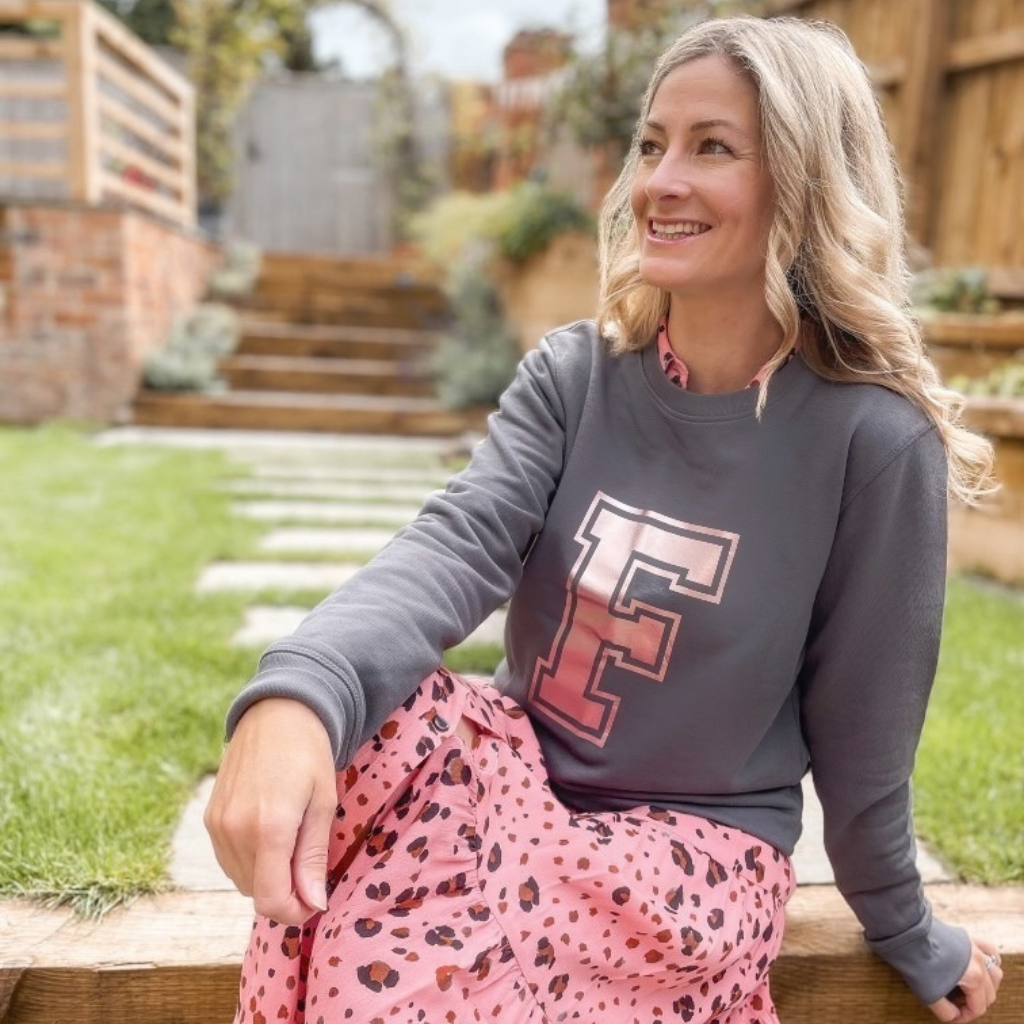 Rose top gold sweatsuit