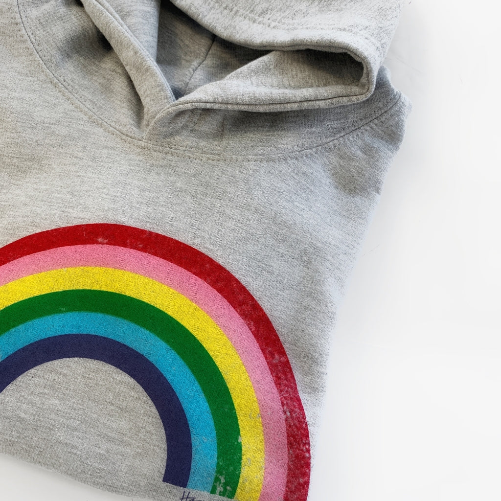KID: Grey Rainbow Hoodie