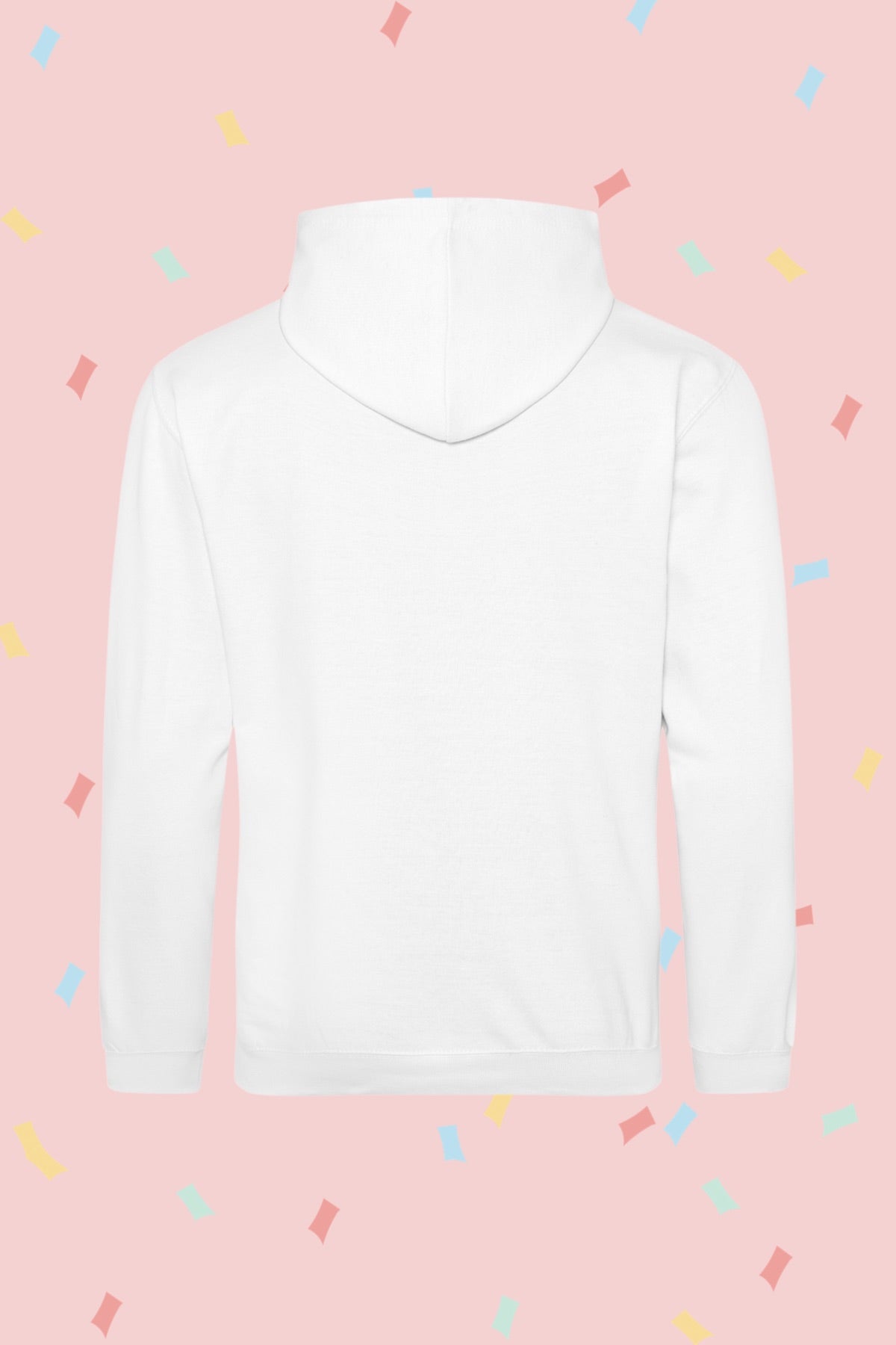 White Confetti Hello Hoodie