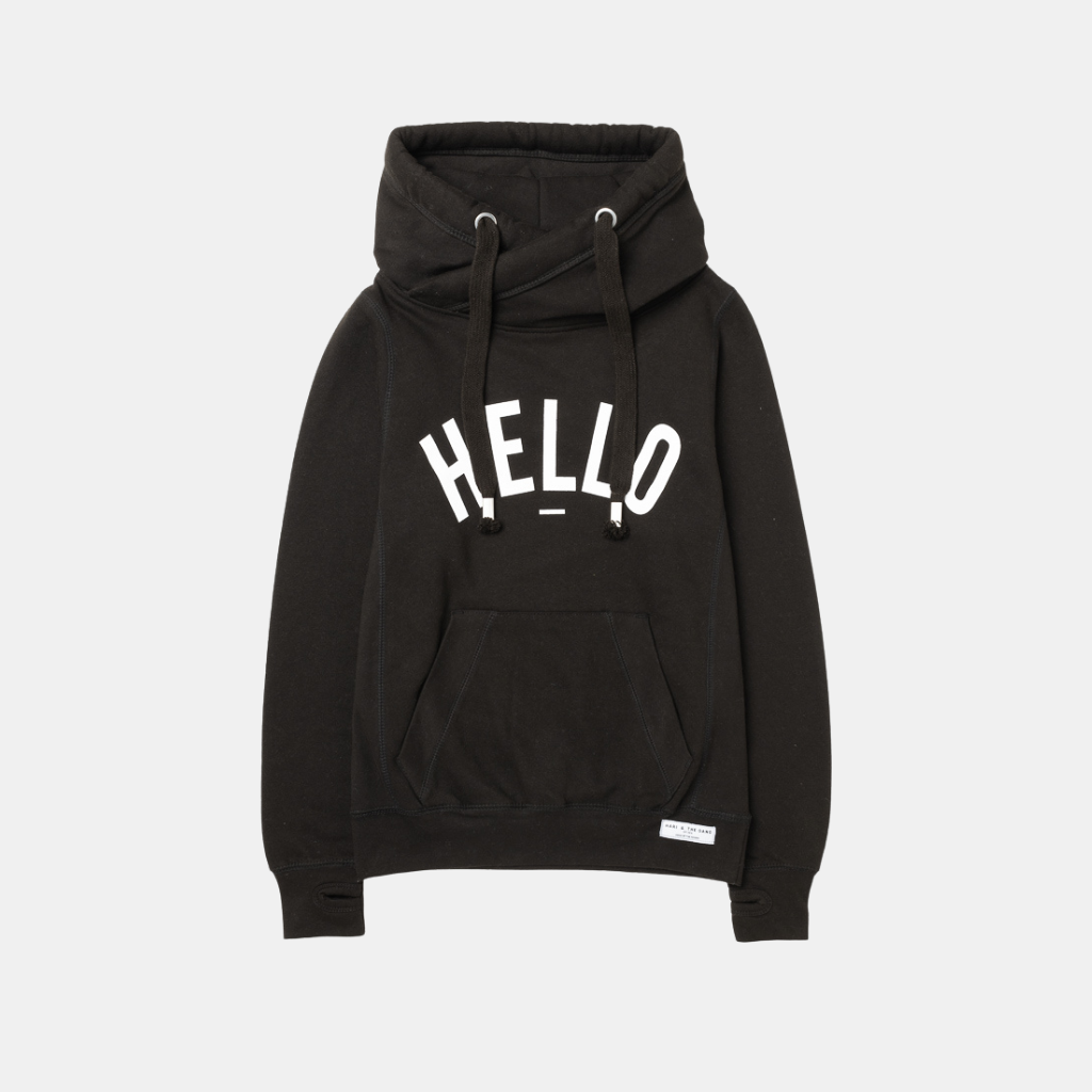 Hello cowl neck sales hoodie