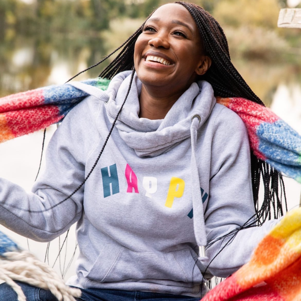Thick cowl top neck hoodie