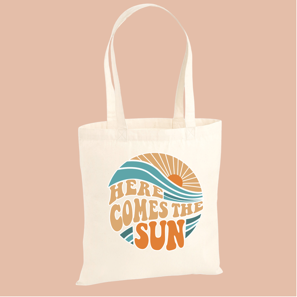 Here Comes The Sun Organic Tote Bag