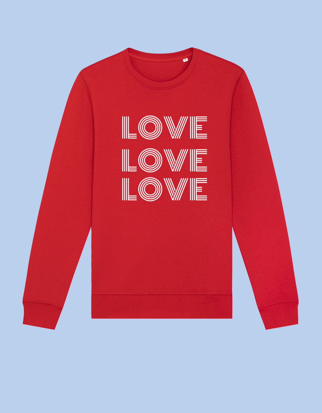 Red love sweatshirt sale